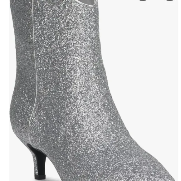 Silver Glitter Women's Boots - Picture 3 of 7